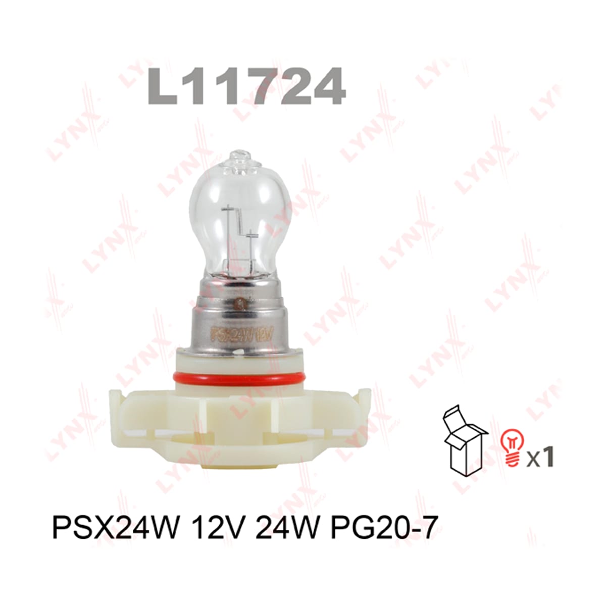 LYNXAUTO Лампа PSX24W 12V 24W PG20/7