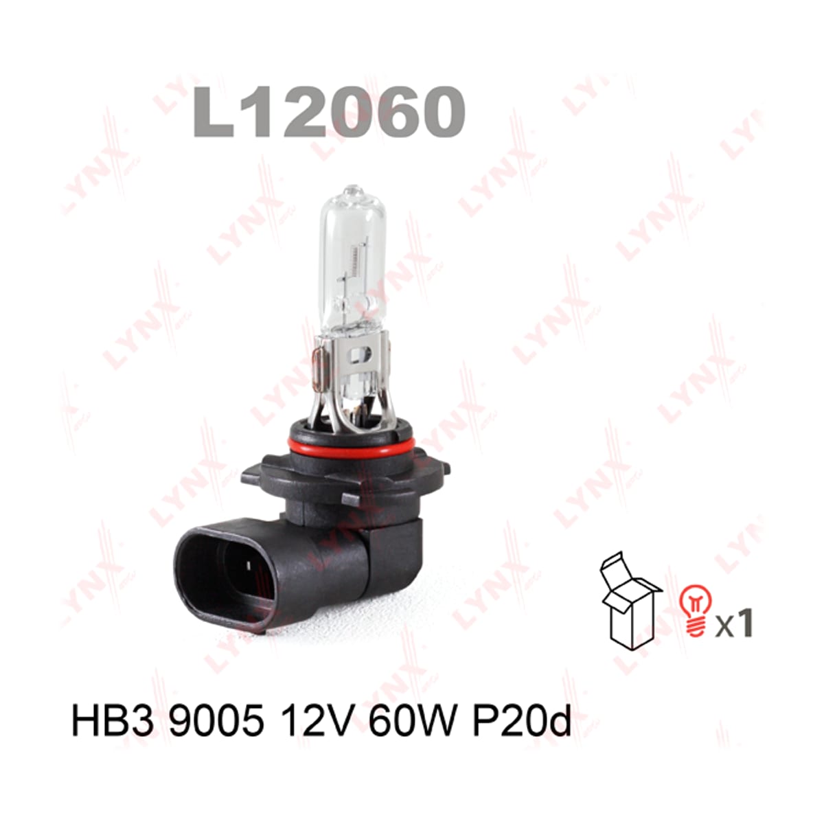 Деталь Лампа HB3 9005 12V60W P20D LYNXAUTO