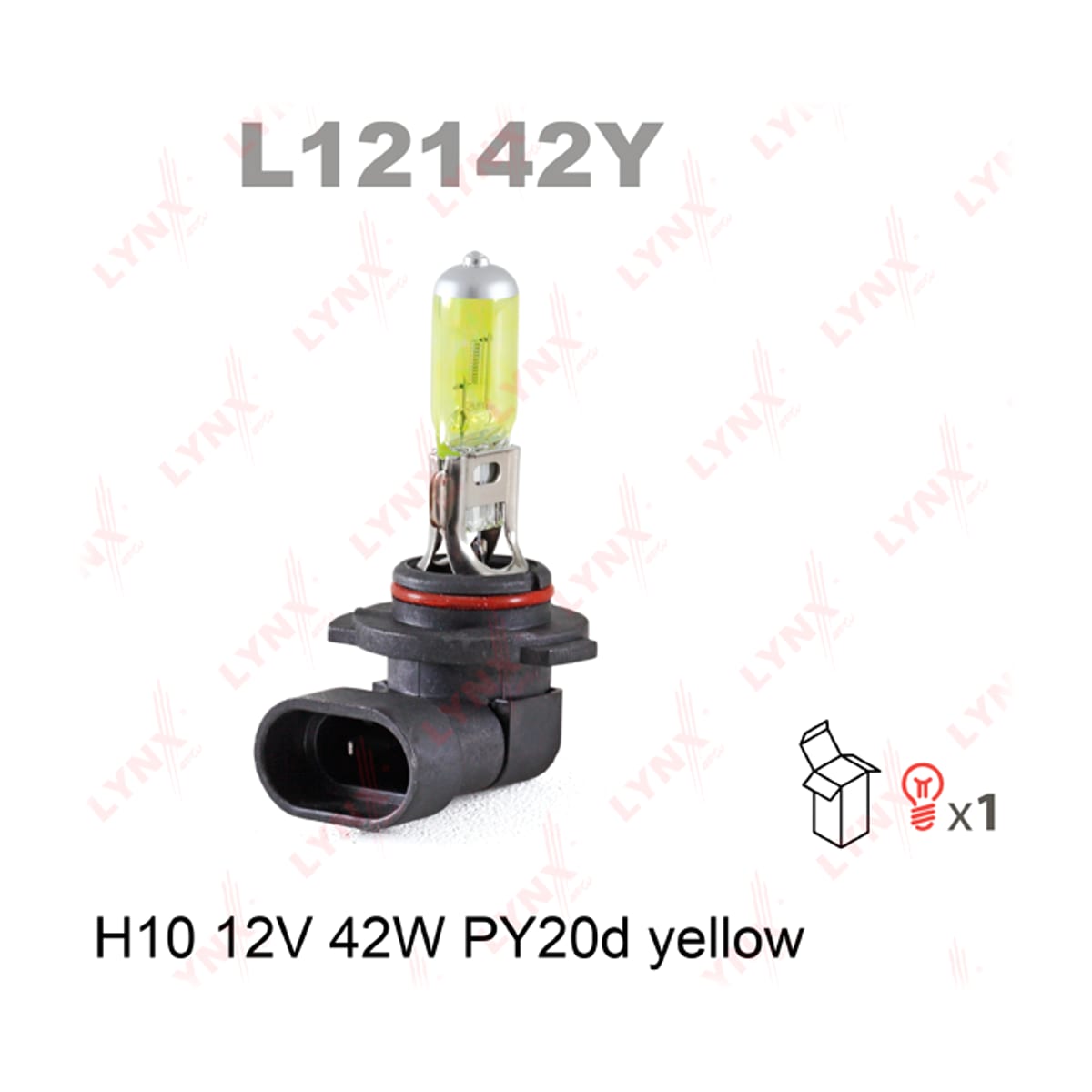 Деталь Лампа H10 12V 42W PY20d YELLOW LYNXAUTO