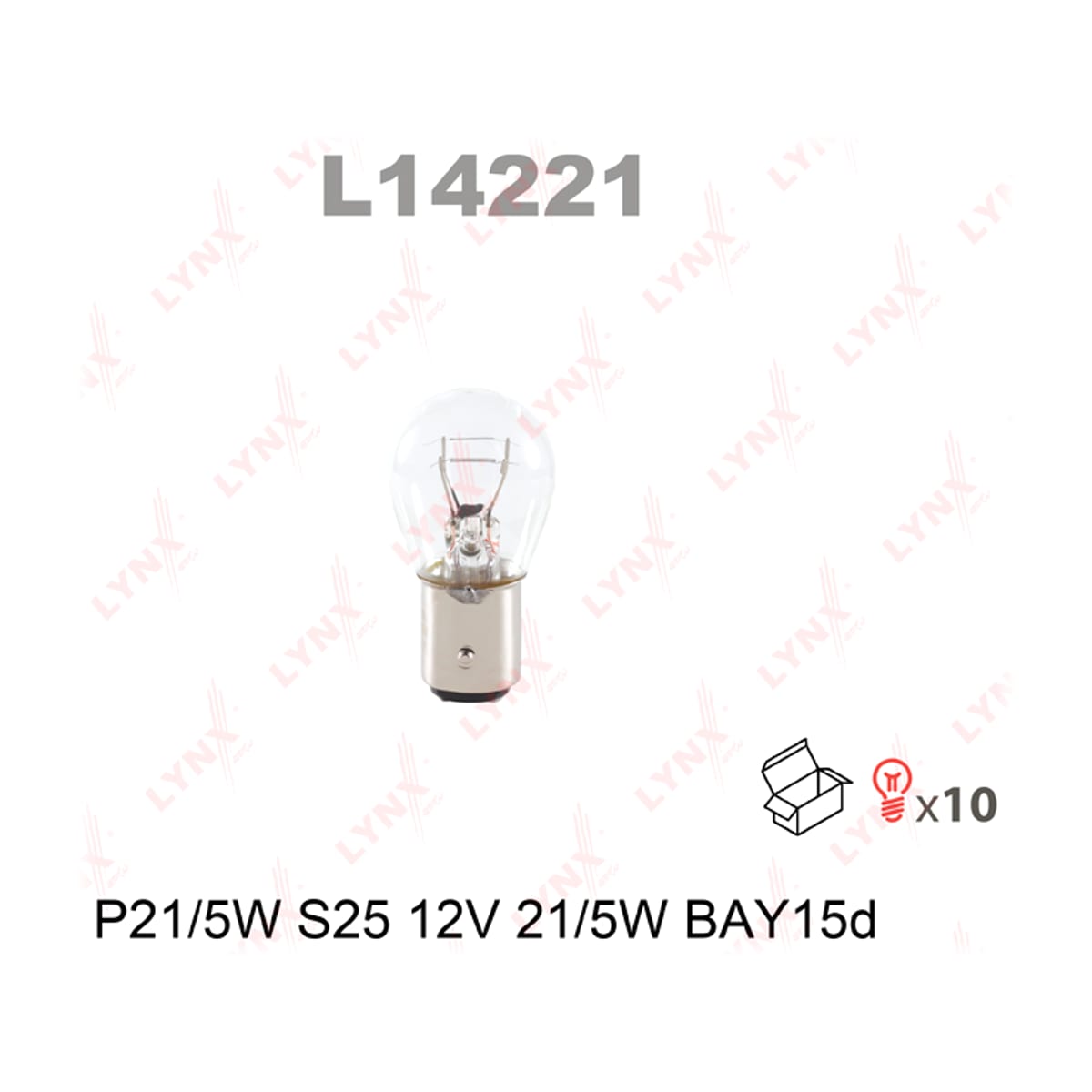 Деталь Лампа P21/5W 12V BAY15D LYNXAUTO