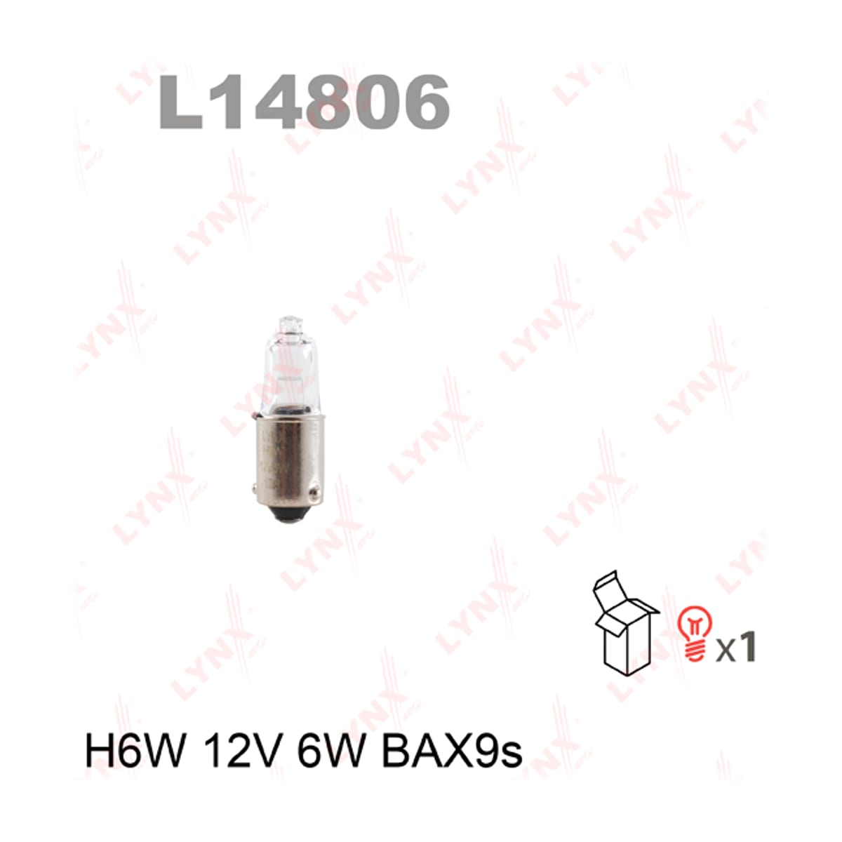 Деталь Лампа H6W 12V BAX9S LYNXAUTO