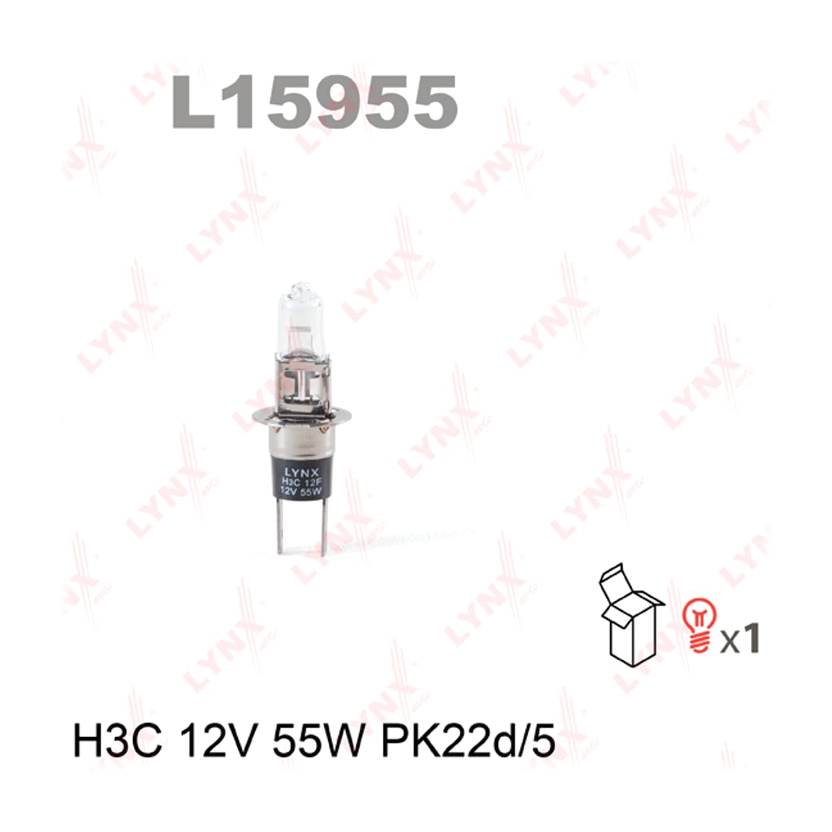 Деталь Лампа H3C 12V 55W PK22d/5 LYNXAUTO