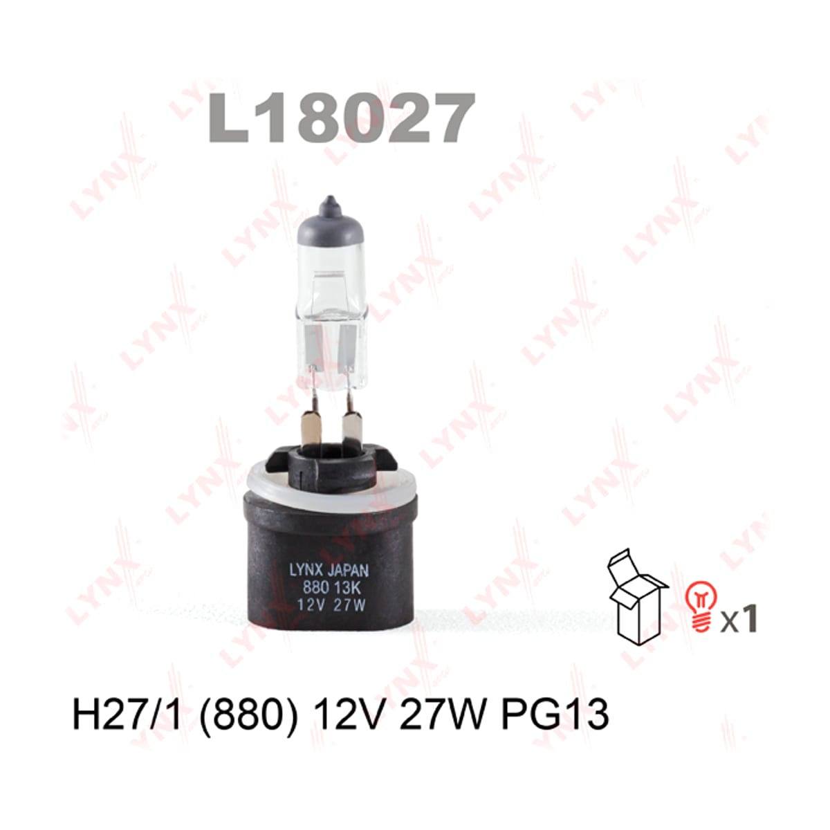 Деталь Лампа H27W/1 12V PG13 LYNXAUTO