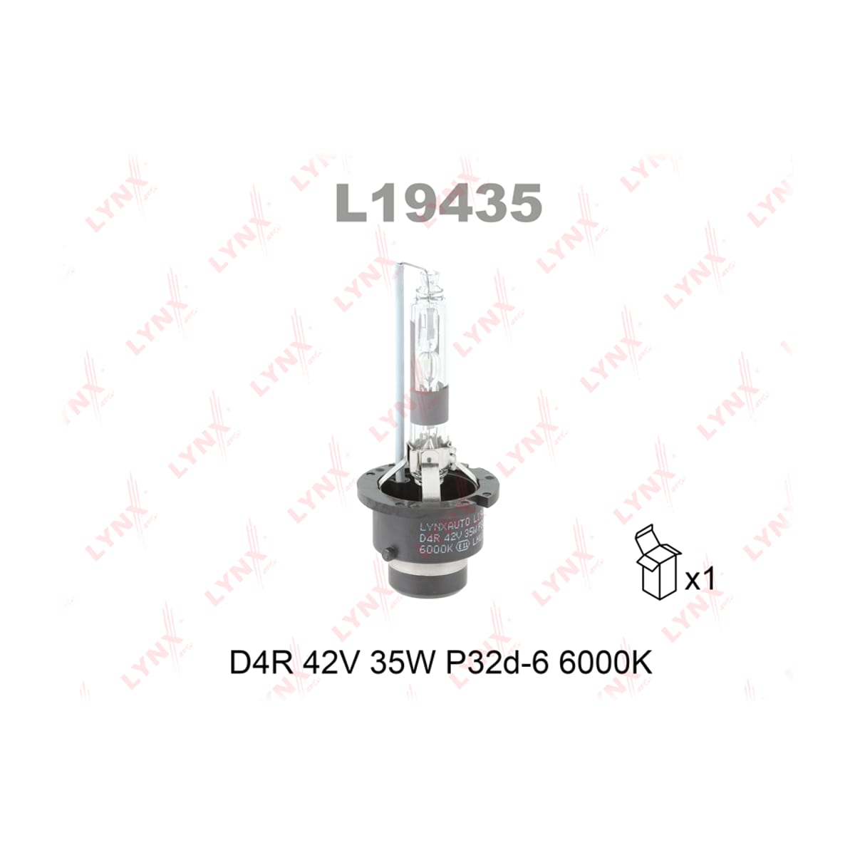 Деталь Лампа D4R 12V (35W) P32d-6 6000K LYNXAUTO