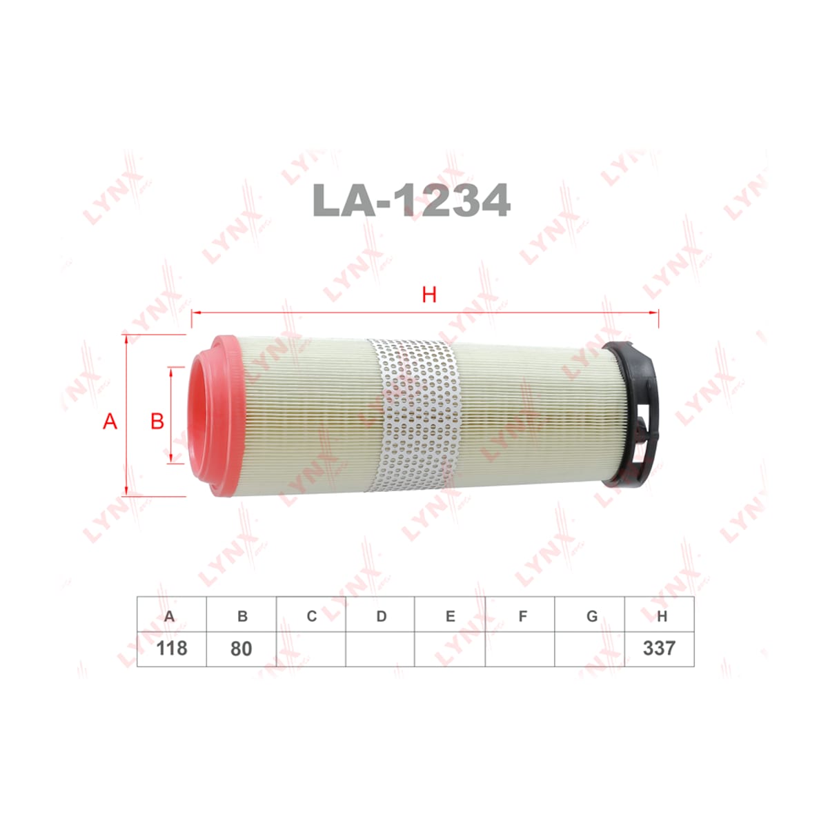 LYNXAUTO Фильтр воздушный LA1234