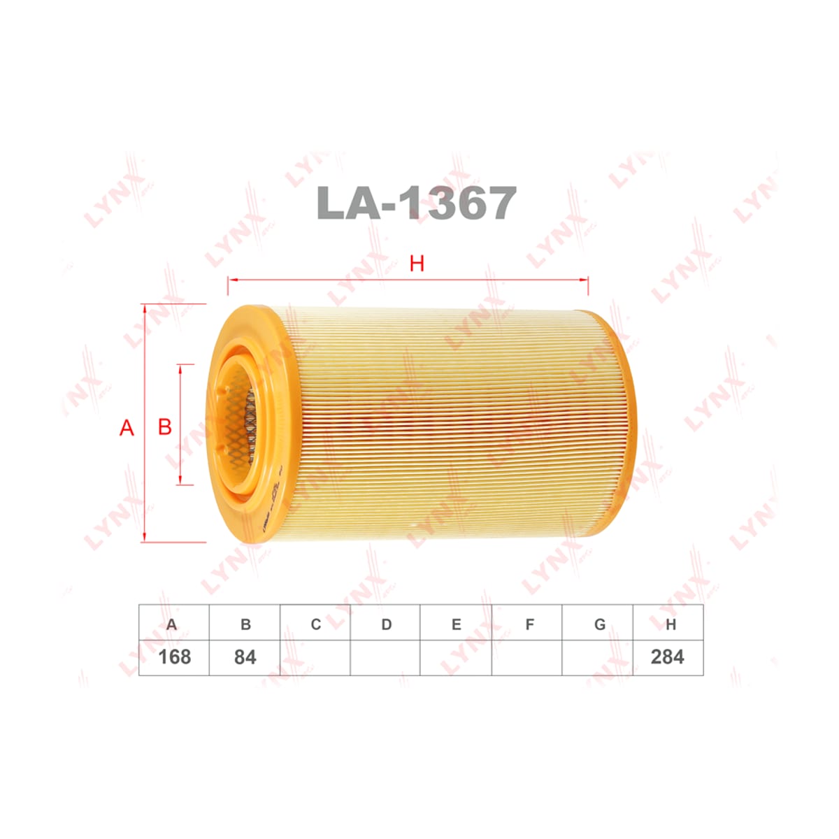 LYNXAUTO Фильтр воздушный LA1367