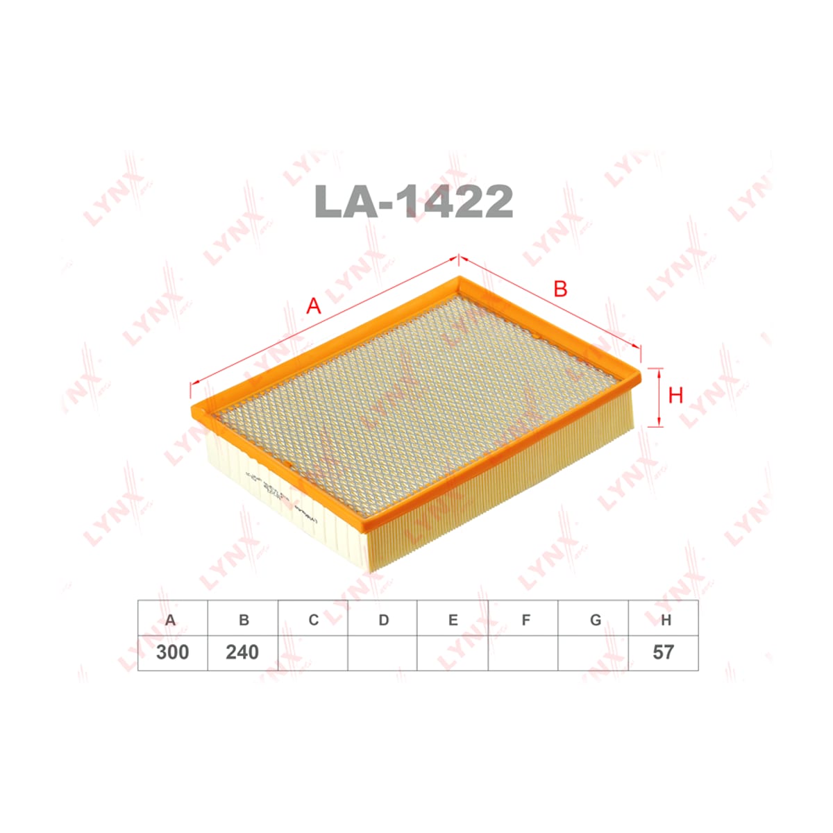 LYNXAUTO Фильтр воздушный LA1422