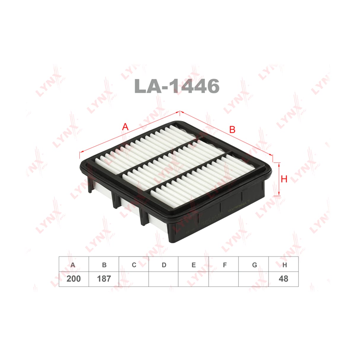 LYNXAUTO Фильтр воздушный LA1446