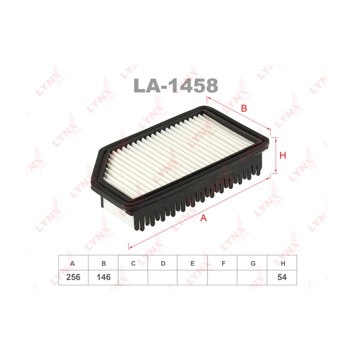 LYNXAUTO Фильтр воздушный LA1458