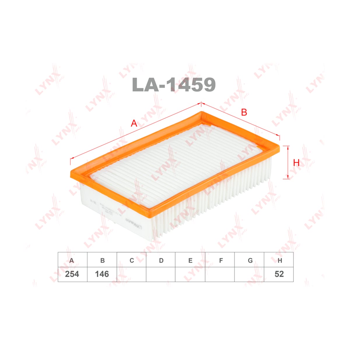 LYNXAUTO Фильтр воздушный LA1459