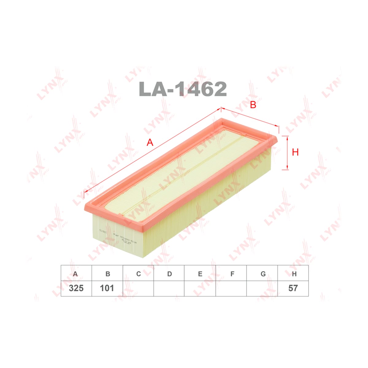 LYNXAUTO Фильтр воздушный LA1462