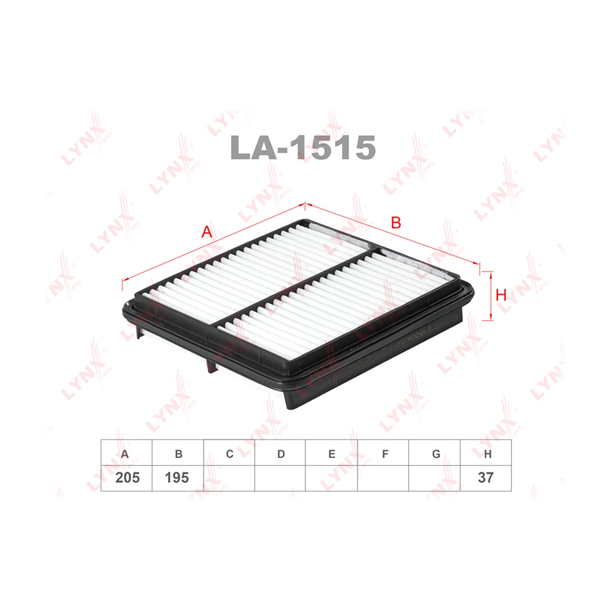 LYNXAUTO Фильтр воздушный LA1515