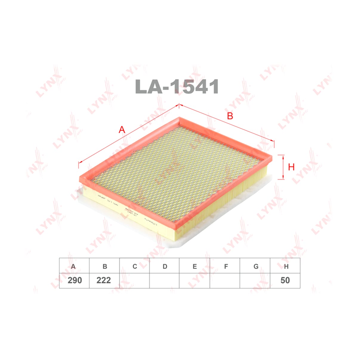 LYNXAUTO Фильтр воздушный LA1541