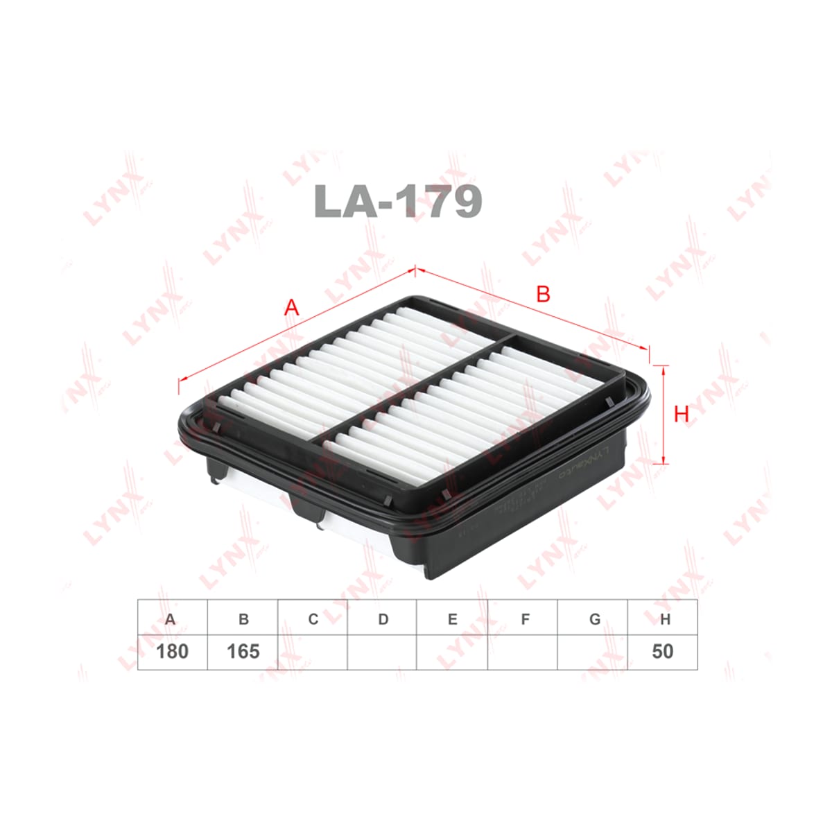 LYNXAUTO Фильтр воздушный LA179
