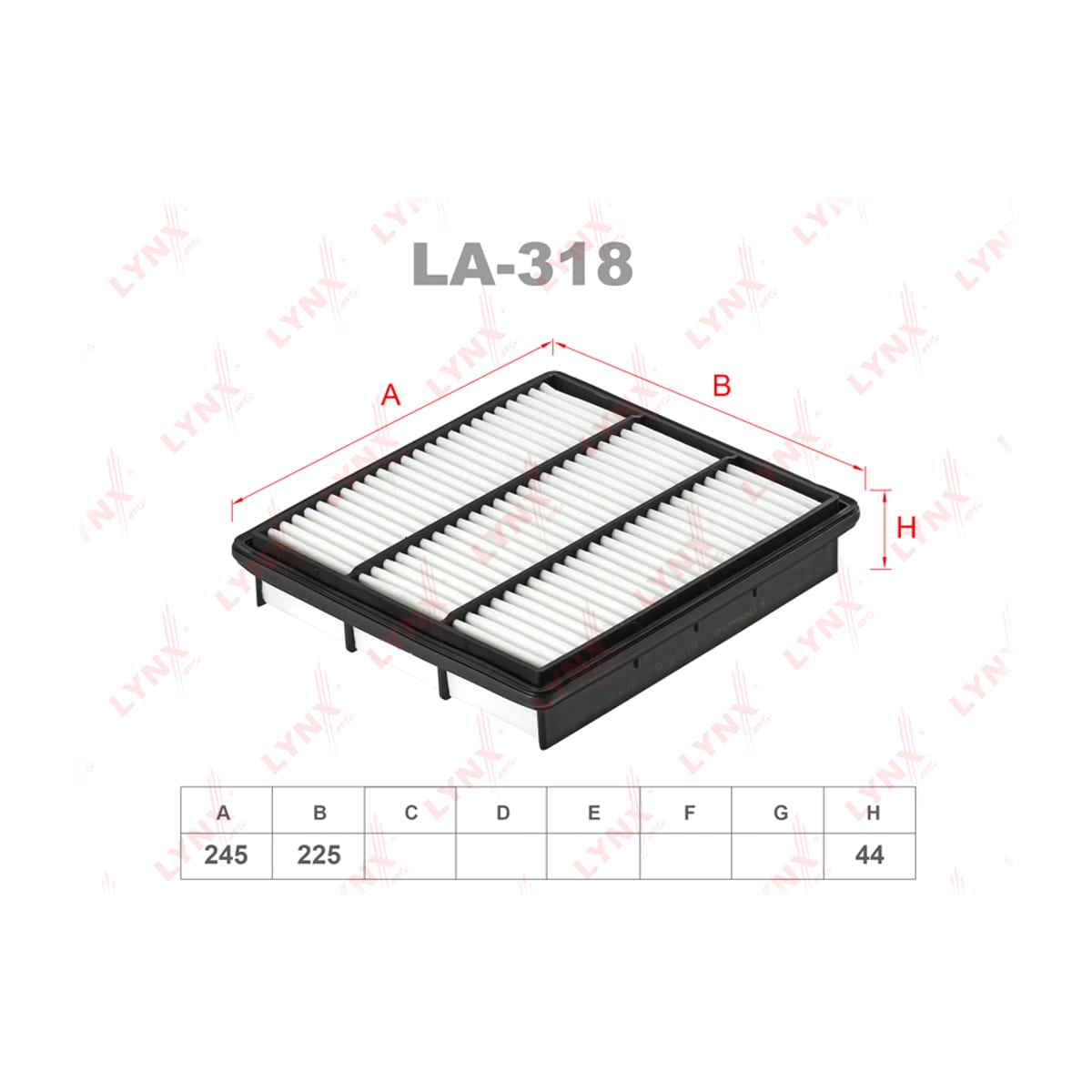 LYNXAUTO Фильтр воздушный LA318