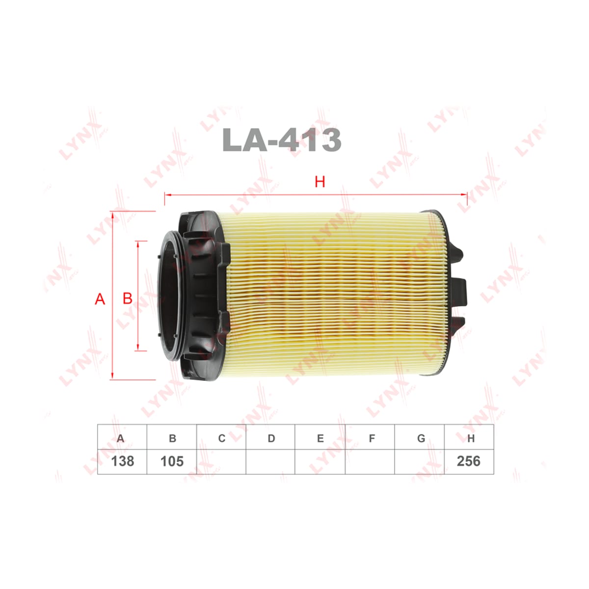 LYNXAUTO Фильтр воздушный LA413