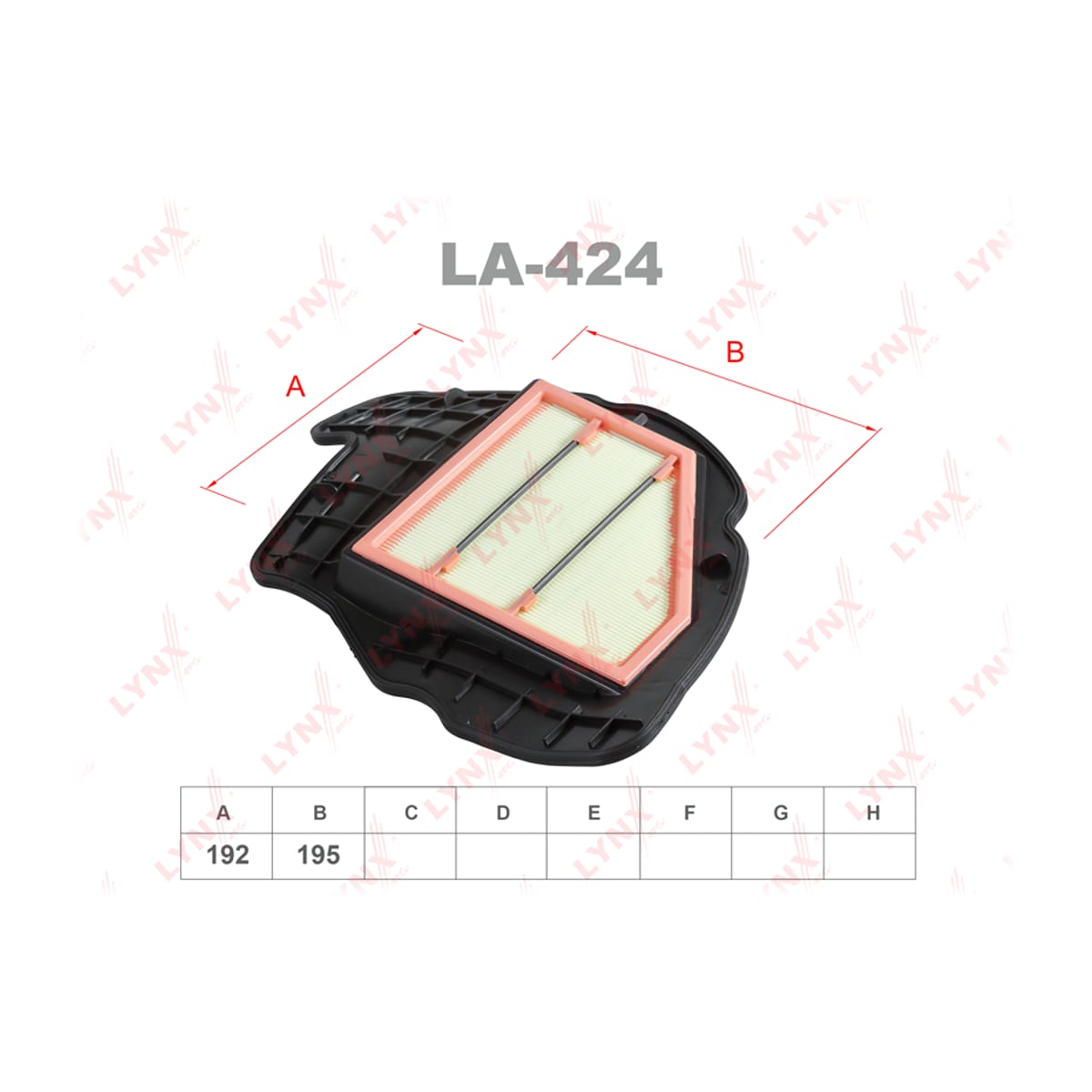 LYNXAUTO Фильтр воздушный LA424