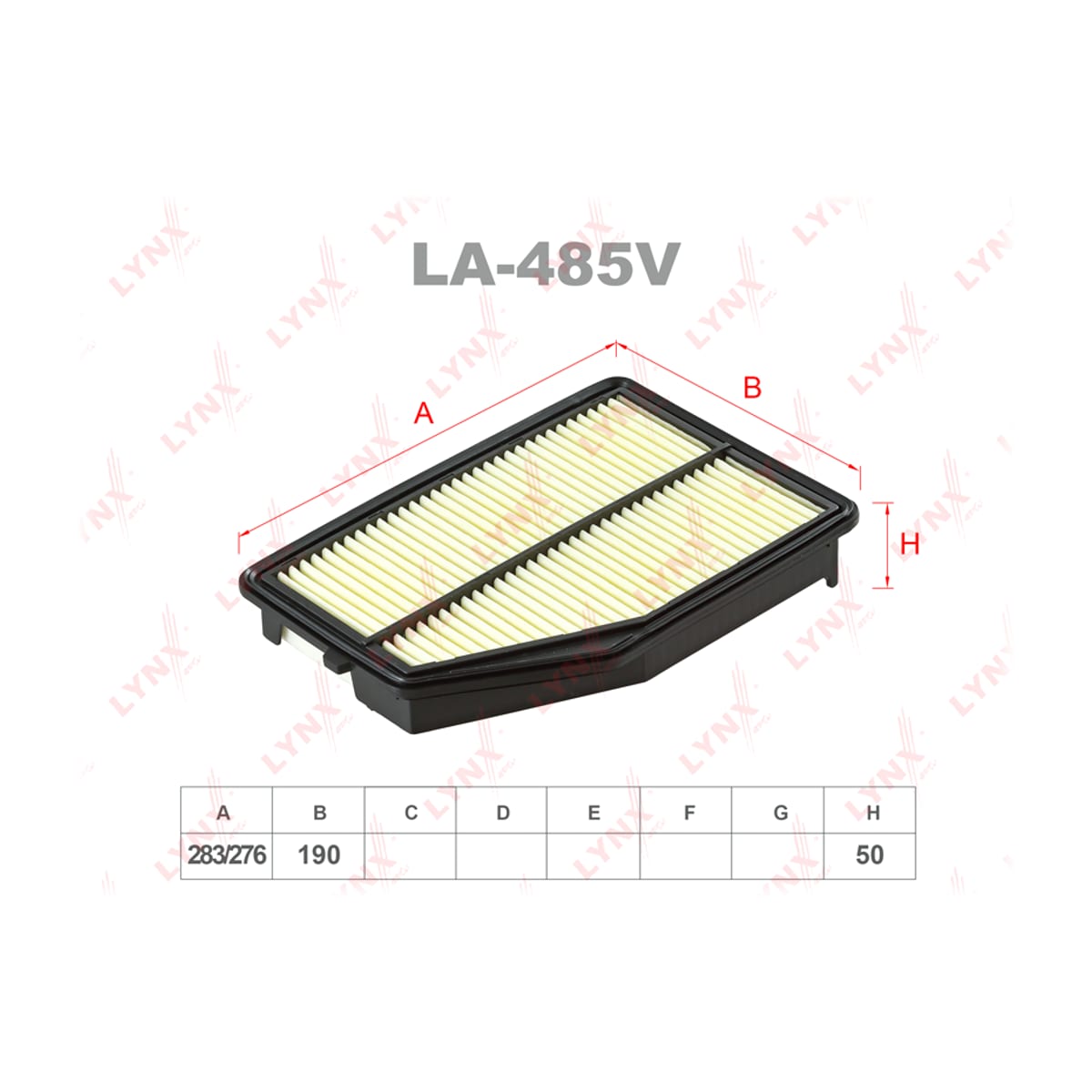 LYNXAUTO Фильтр воздушный LA485V