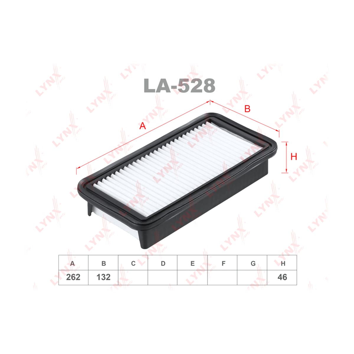 LYNXAUTO Фильтр воздушный LA528