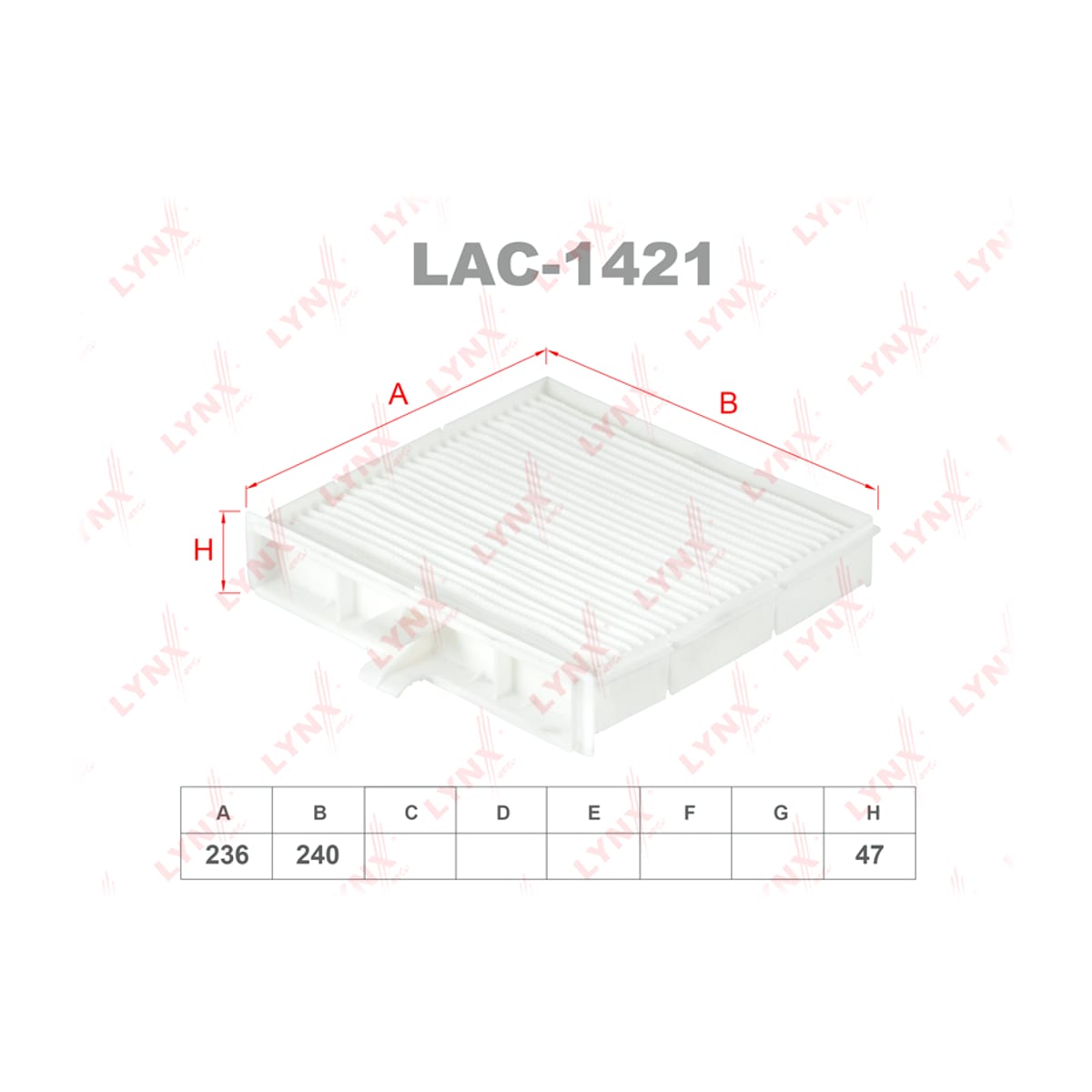 LYNXAUTO Фильтр салона LAC1421