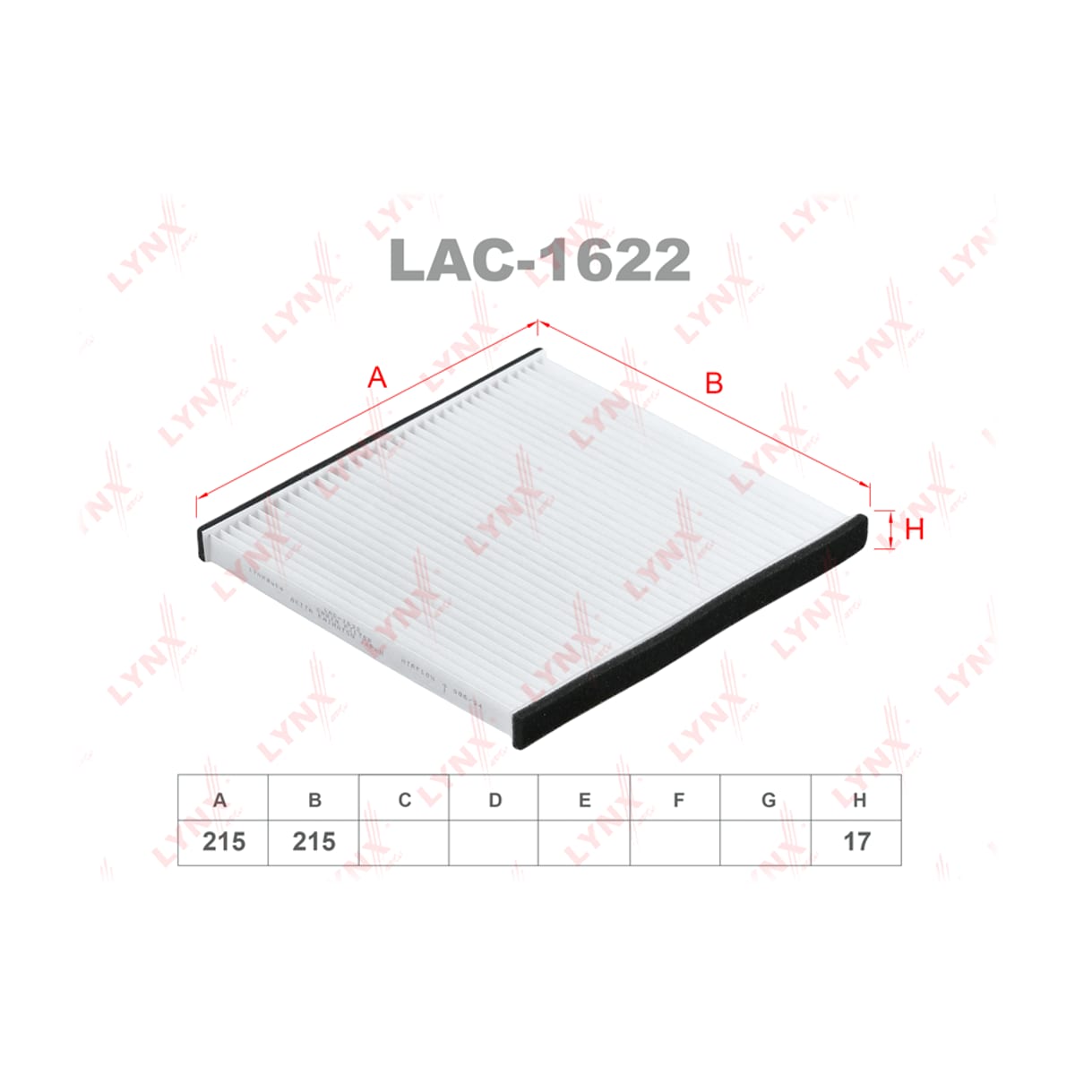 LYNXAUTO Фильтр салонный