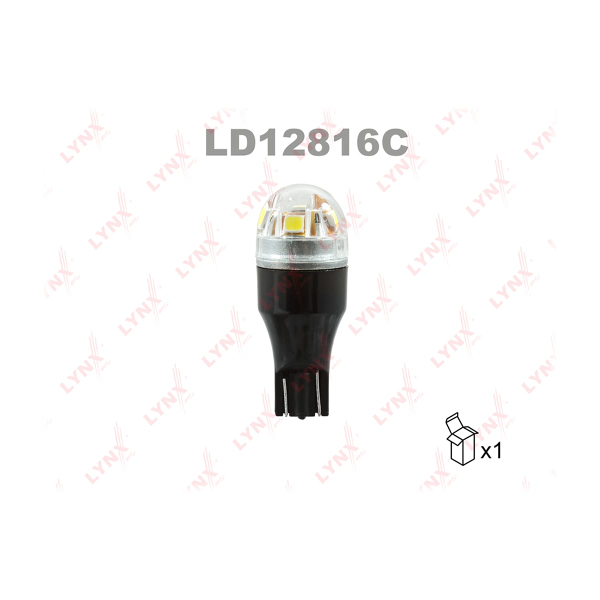 Деталь Лампа светодиодная LED W16W T15 12V W2,1x9,5d SMDx5 5500K CANbus LYNXAUTO