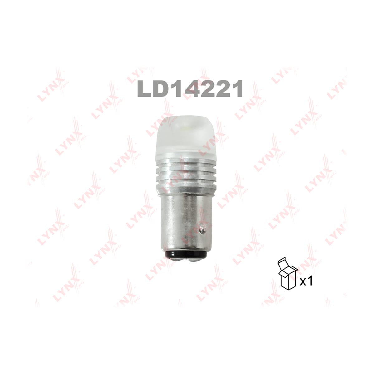 Деталь Лампа светодиодная LED P21/5W S25 12V BAY15d SMDx1 12000K LYNXAUTO
