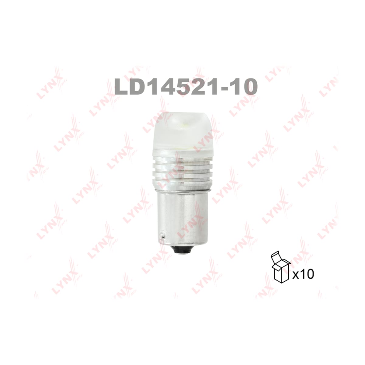 LYNXAUTO Лампа светодиодная LED P21W S25 12V BA15s SMDx1 12000K LD1452110