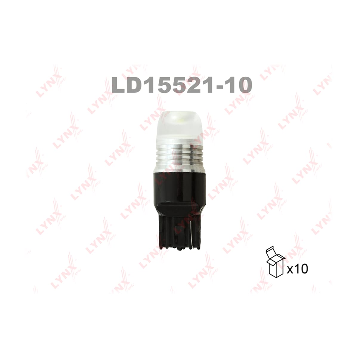 Деталь Лампа светодиодная LED W21W T20 12V W3x16d SMDx1 7000K LYNXAUTO