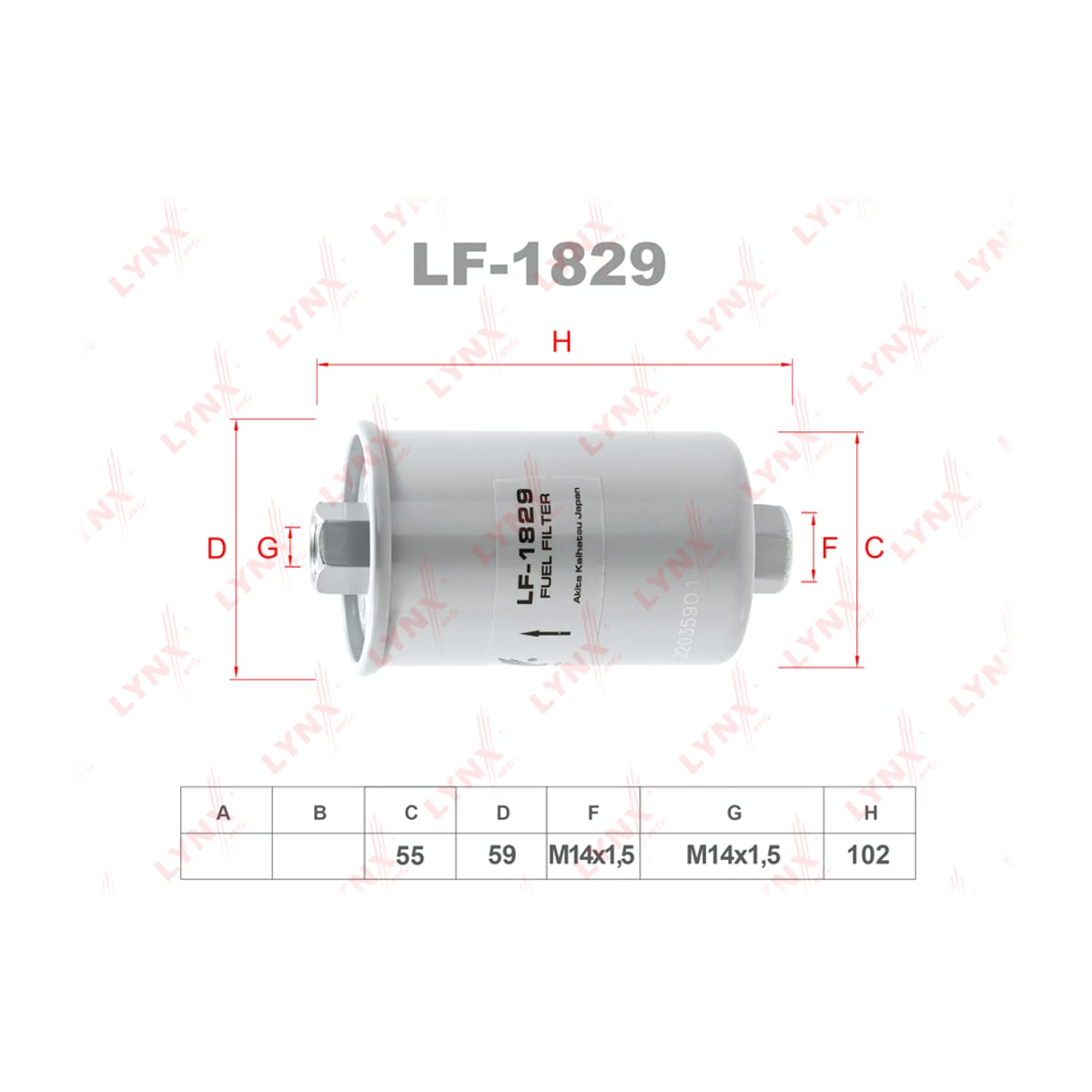 Деталь Фильтр топливный LADA 2108-099/2110-12/2113-15/GRANTA/KALINA/PRIORA LYNXAUTO
