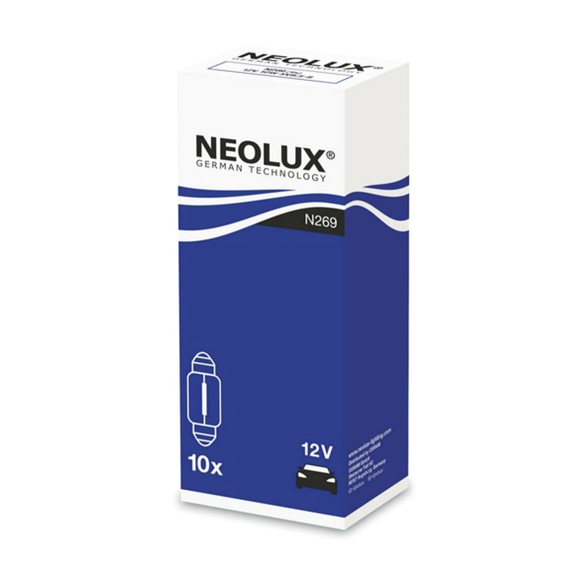 NEOLUX Лампа C10W 12V SV8.5-8 5XFS10