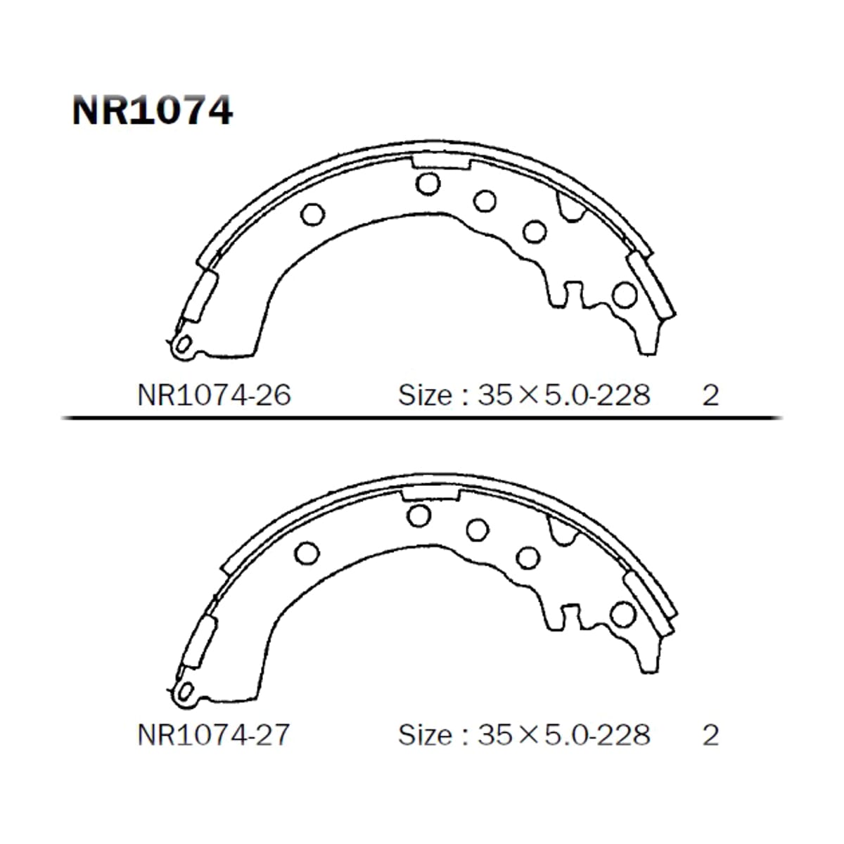AKEBONO Колодки тормозные барабанные Toyota Caldina (T190,T210) 92-02 / Carina 96-01