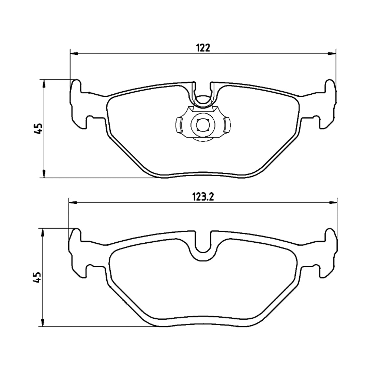 BREMBO Колодки тормозные дисковые P06023 (зад)
