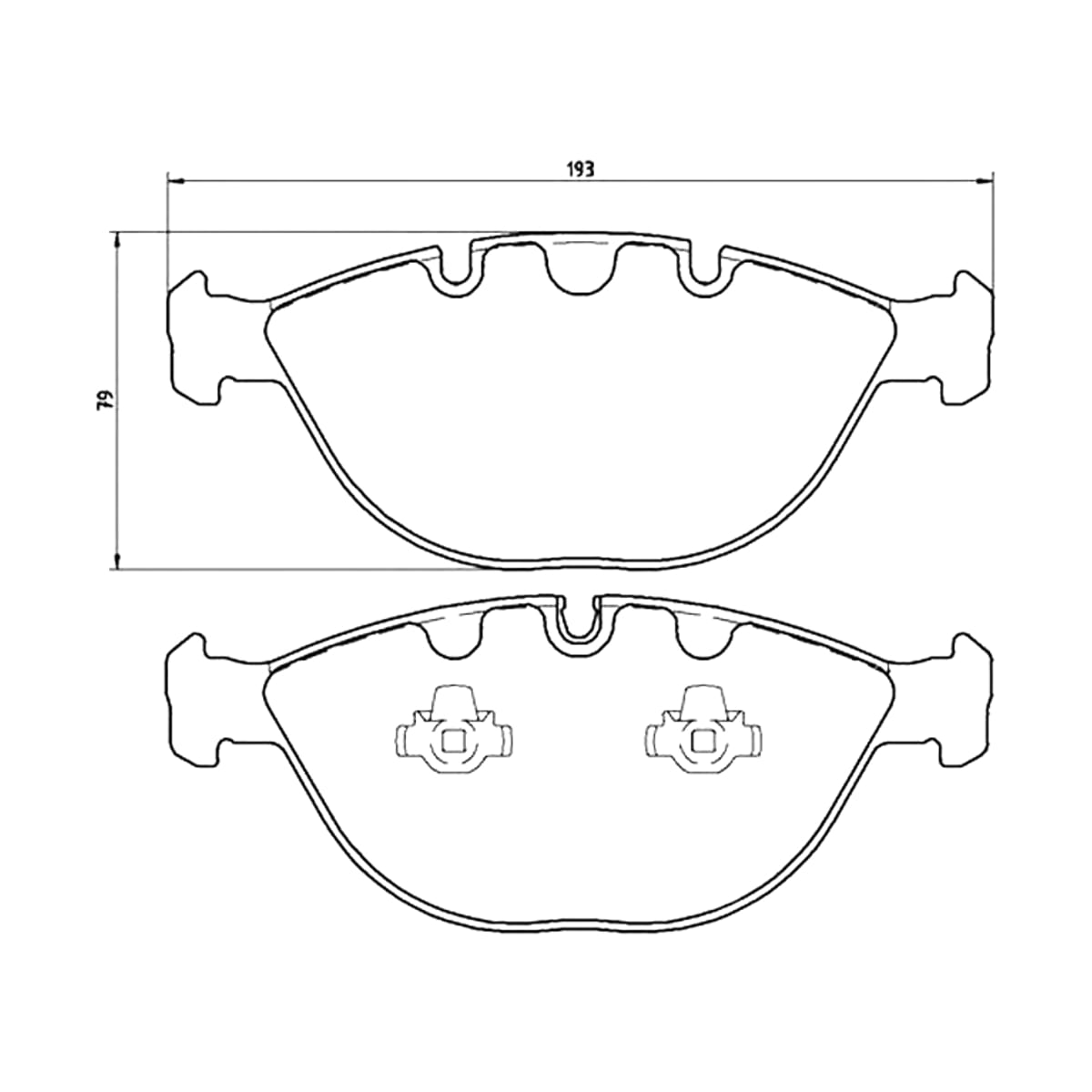 BREMBO Колодки тормозные (Спереди) BMW 5-Series 03-10 / 6-Series 03-10 P06028
