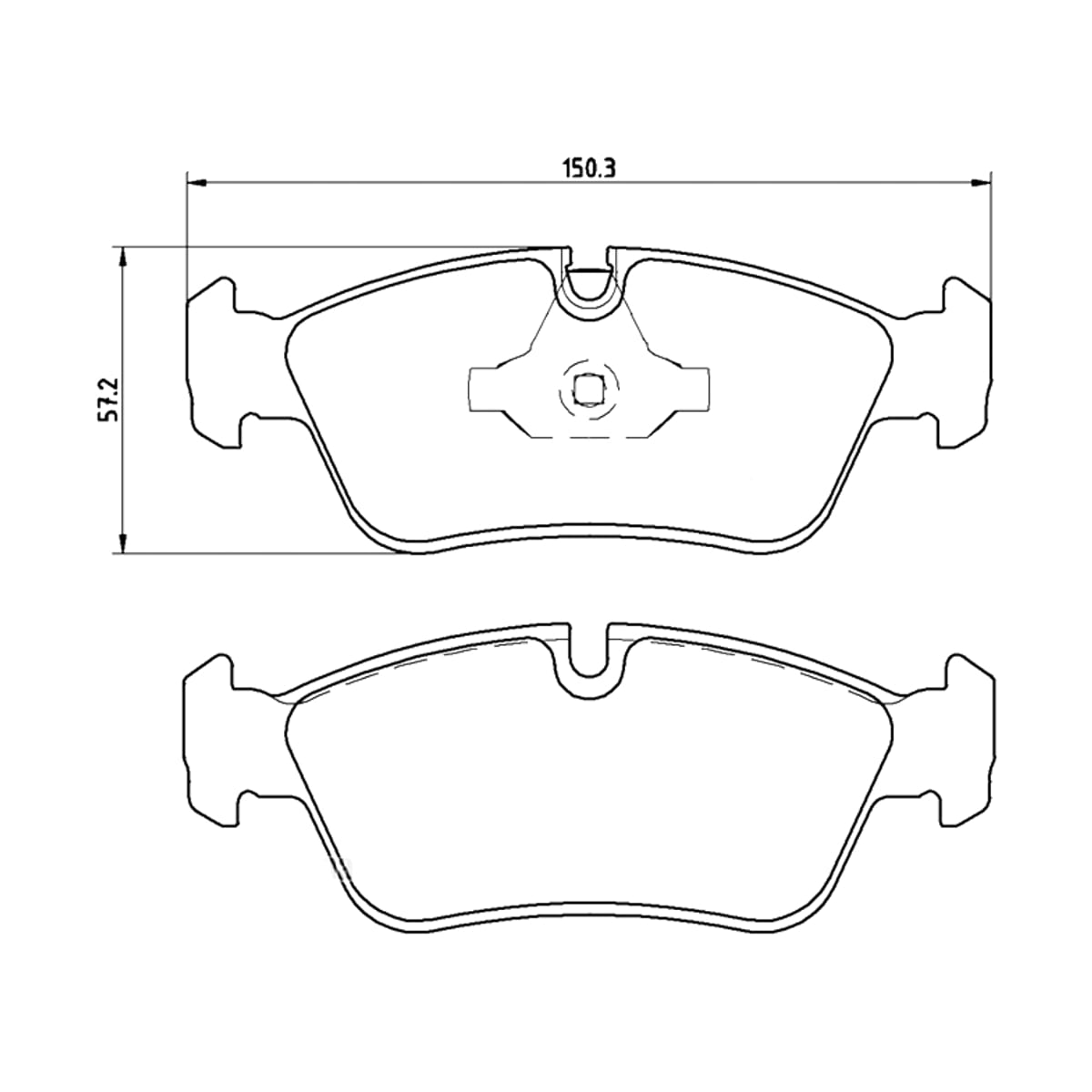 BREMBO Колодки тормозные дисковые P06035 (перед)