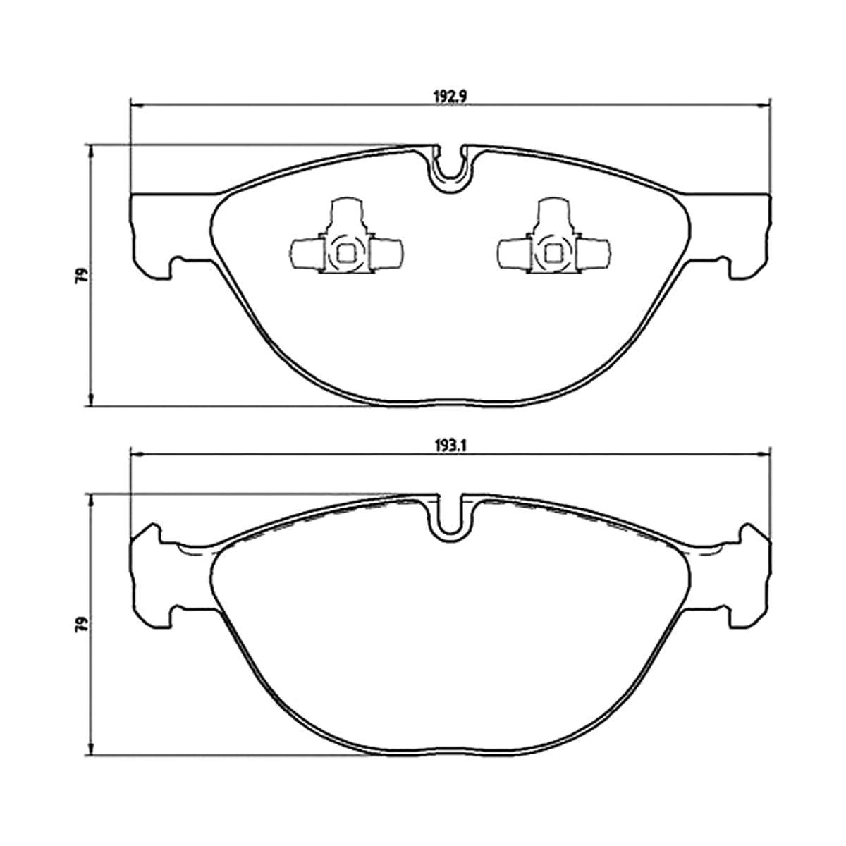 BREMBO Колодки тормозные дисковые P06058 (перед)