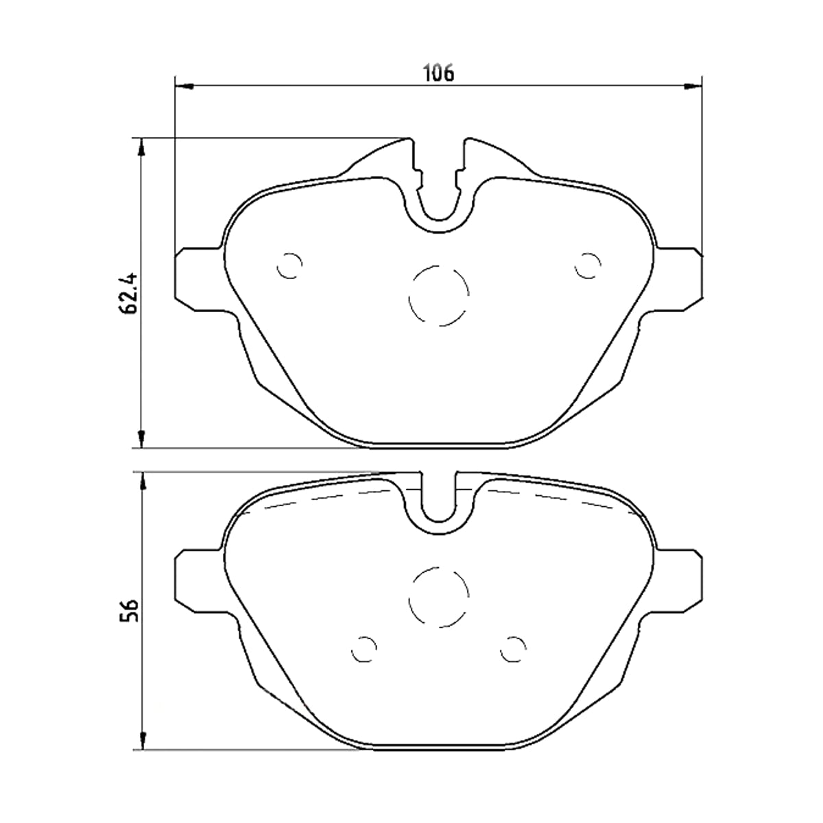 BREMBO Колодки тормозные дисковые P06064 (зад)