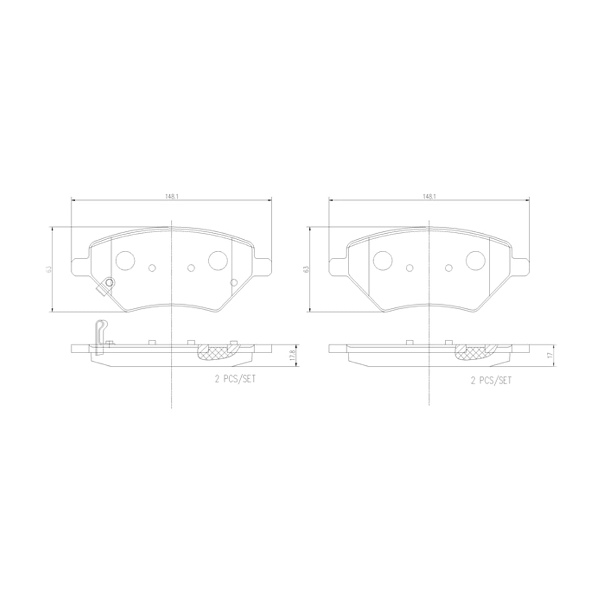 BREMBO Колодки тормозные дисковые P20002N
