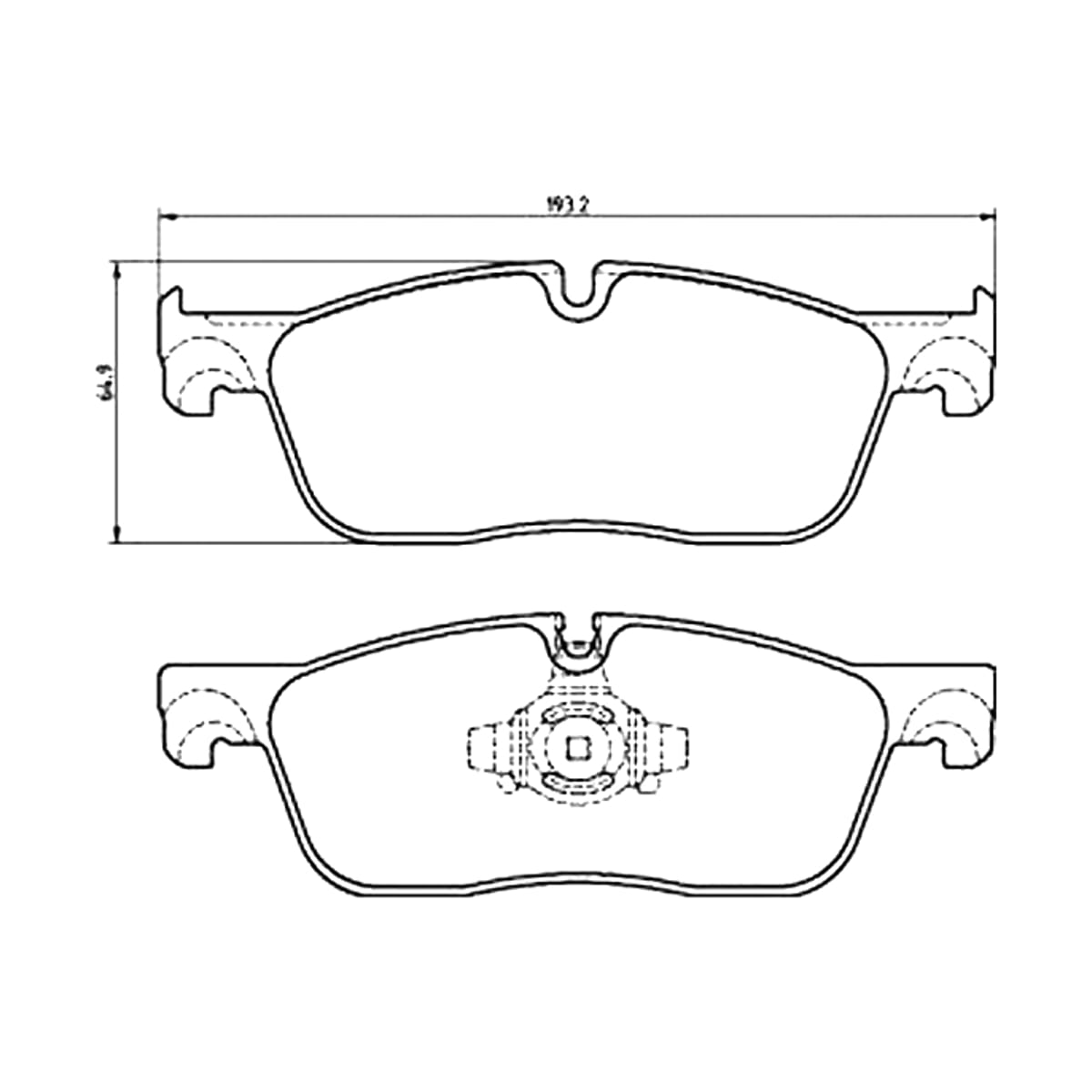 BREMBO Колодки тормозные (Спереди) Jaguar F-Pace 15-20 / XE 15-19 P36035