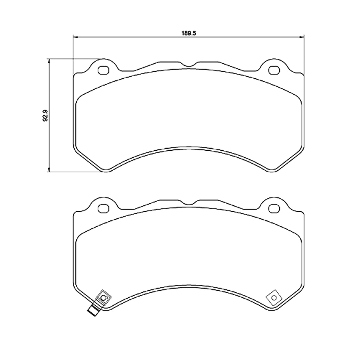 BREMBO Колодки тормозные дисковые P37018 (перед)