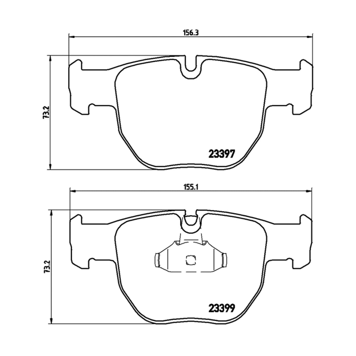 BREMBO Колодки тормозные (Спереди) BMW 5-Series 95-04 / 7-Series 94-01 P44012