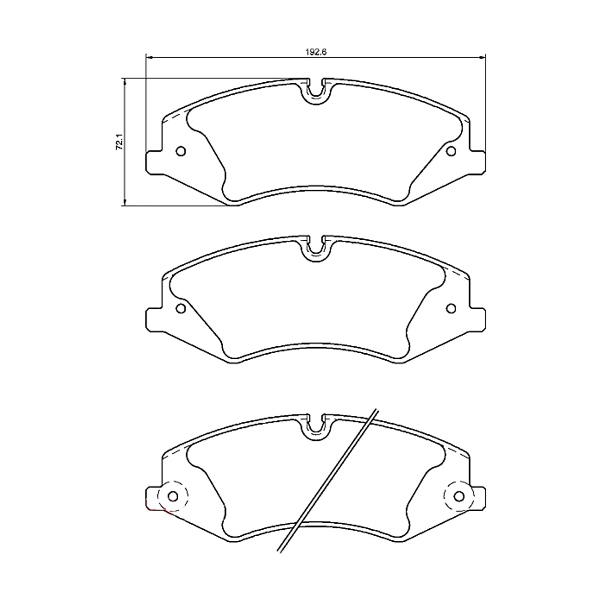 BREMBO Колодки тормозные (Спереди) Land Rover Discovery 04-20 / Range Rover 02-17 P44022