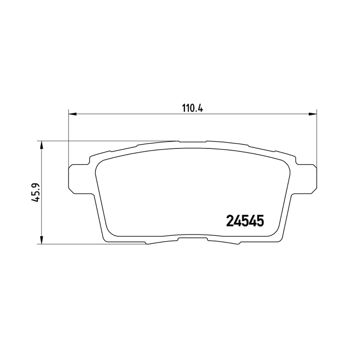 BREMBO Колодки тормозные (Сзади) Mazda CX-7 06-12 / Ford Edge 06-14