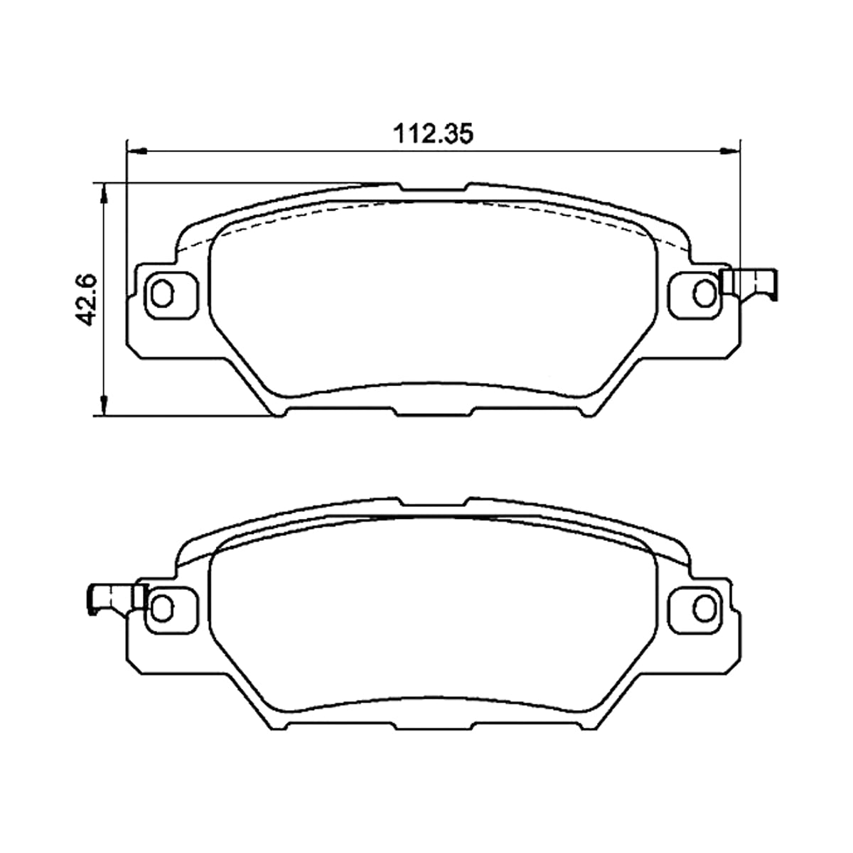 BREMBO Колодки тормозные (Сзади) Mazda CX-5 11-21