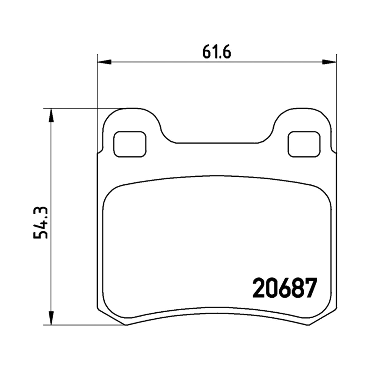 BREMBO Колодки тормозные (Сзади) Mercedes-Benz C-Class 93-01 / E-Class 84-95