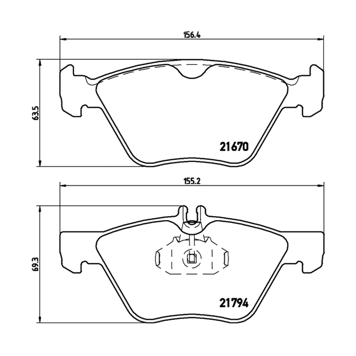 BREMBO Колодки тормозные (Спереди) Mercedes-Benz E-Class 95-03 / Chrysler Crossfire 04-08 P50026