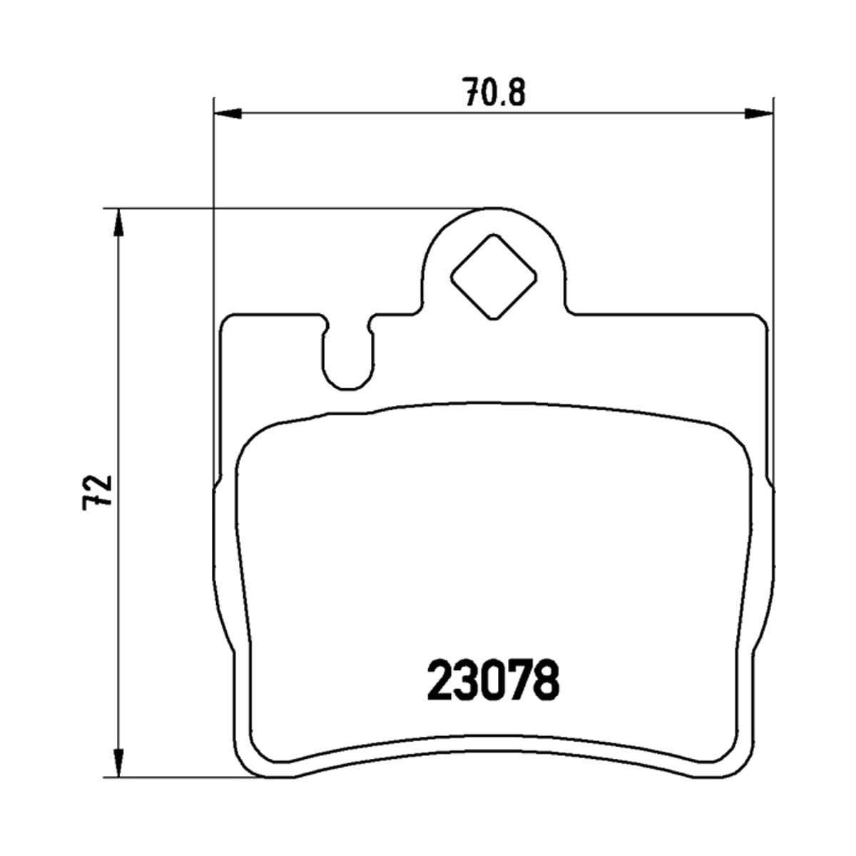 BREMBO Колодки тормозные (Сзади) Mercedes-Benz C-Class 97-04 / S-Class 98-05