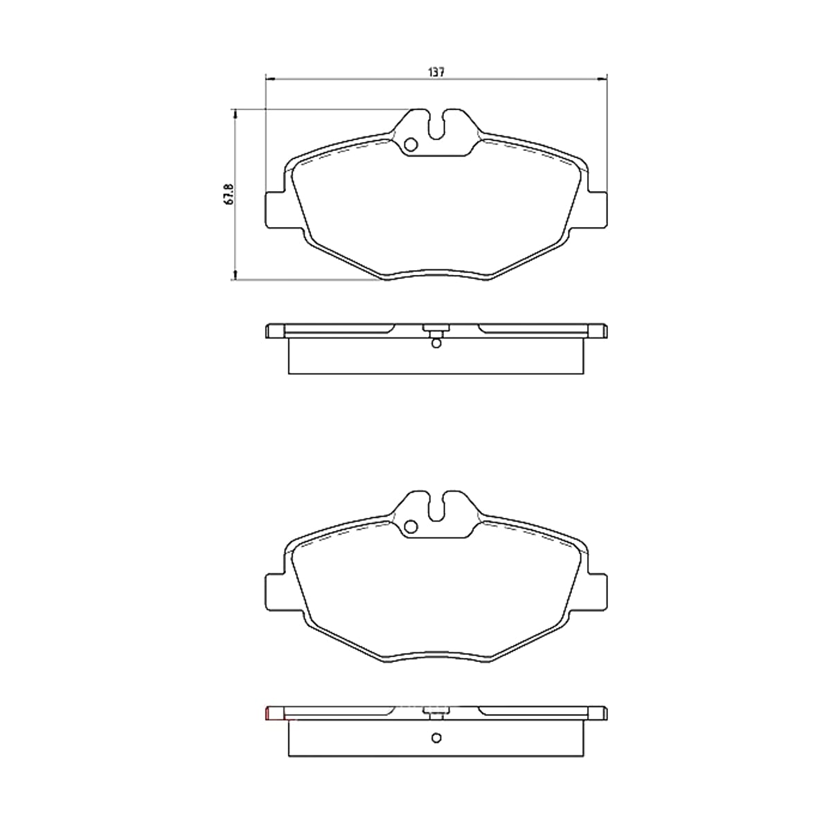 BREMBO Колодки тормозные (Спереди) Mercedes-Benz E-Class 02-09 P50049