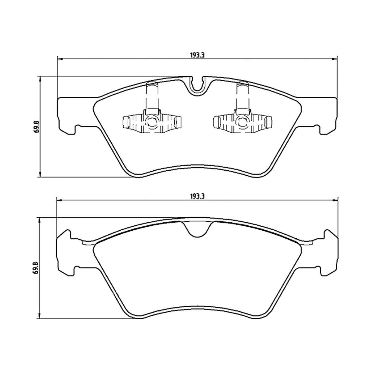 BREMBO Колодки тормозные дисковые P50063 (перед)