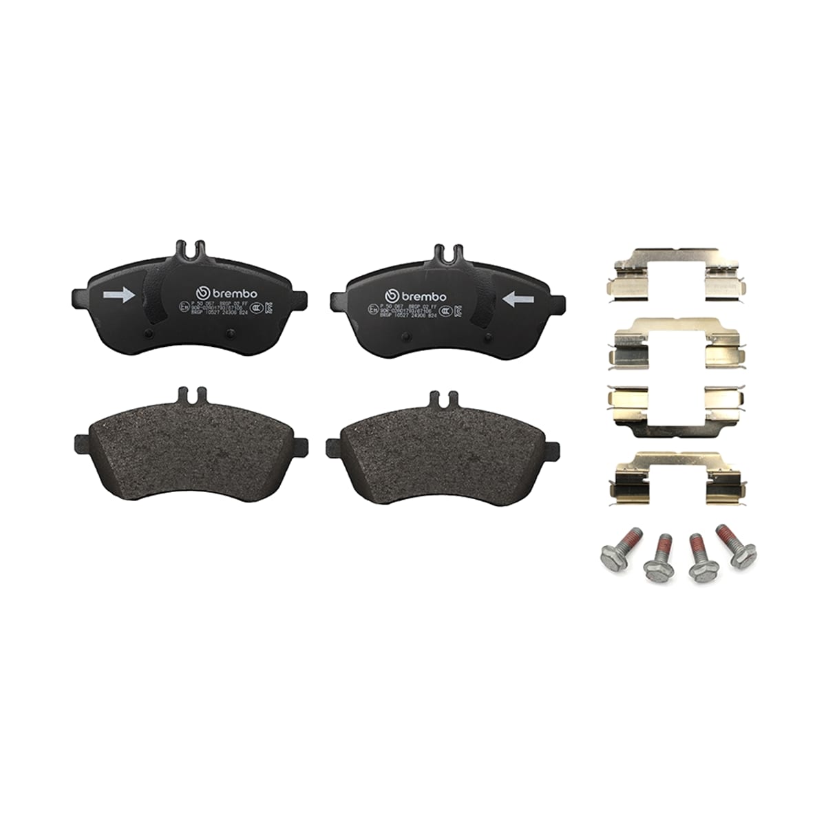 BREMBO Колодки тормозные дисковые P50067 (перед)